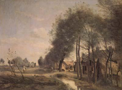 La route de Sin-le-Noble (mk11), Jean Baptiste Camille  Corot
